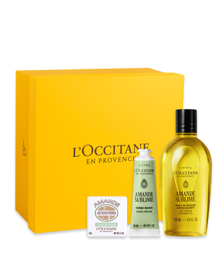 Presente Amande Sublime com Sabonete, &Oacute;leo de Banho e Creme de M&atilde;os&nbsp;